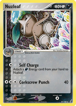 Nuzleaf, Crystal Guardians #39, Pokémon TCG card