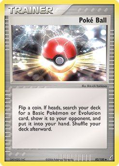 Poké Ball, Crystal Guardians #82, Pokémon TCG card