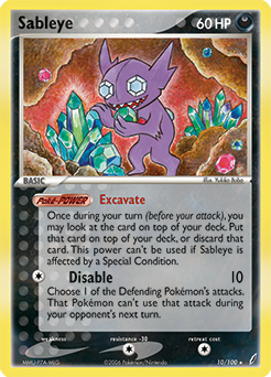 Sableye, Crystal Guardians #10, Pokémon TCG card