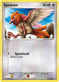 Spearow, Crystal Guardians #61, Pokémon TCG card
