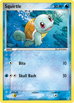 Squirtle, Crystal Guardians #63, Pokémon TCG card