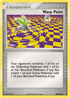 Warp Point, Crystal Guardians #84, Pokémon TCG card