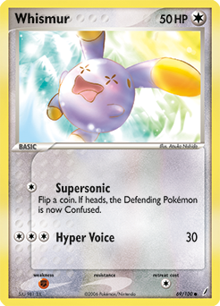 Whismur, Crystal Guardians #69, Pokémon TCG card