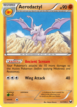 Aerodactyl, Dark Explorers #53, Pokémon TCG card