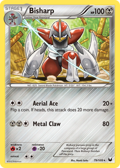 Bisharp, Dark Explorers #79, Pokémon TCG card