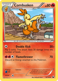 Combusken, Dark Explorers #16, Pokémon TCG card