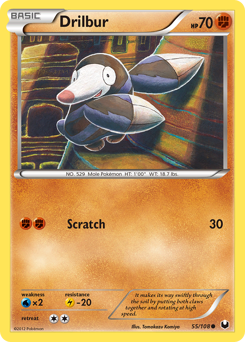 Drilbur, Dark Explorers #55, Pokémon TCG card