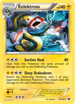 Eelektross, Dark Explorers #47, Pokémon TCG card