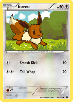 Eevee, Dark Explorers #84, Pokémon TCG card