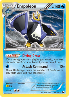 Empoleon, Dark Explorers #29, Pokémon TCG card