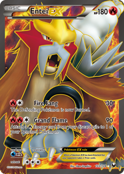 Entei-EX, Dark Explorers #103, Pokémon TCG card