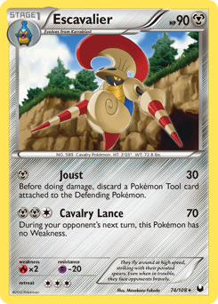 Escavalier, Dark Explorers #74, Pokémon TCG card