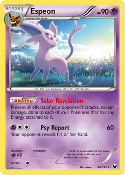 Espeon, Dark Explorers #48, Pokémon TCG card