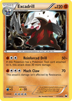 Excadrill, Dark Explorers #57, Pokémon TCG card