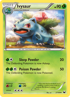 Ivysaur, Dark Explorers #2, Pokémon TCG card