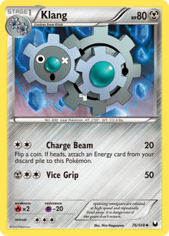 Klang, Dark Explorers #76, Pokémon TCG card