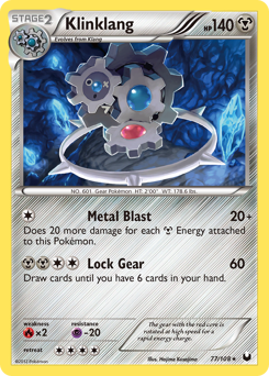 Klinklang, Dark Explorers #77, Pokémon TCG card