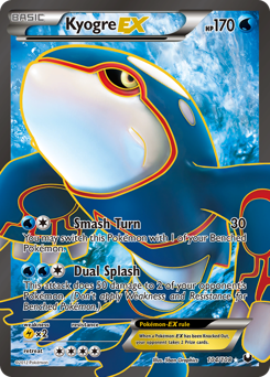 Kyogre-EX, Dark Explorers #104, Pokémon TCG card