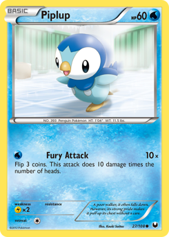 Piplup, Dark Explorers #27, Pokémon TCG card
