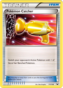 Pokémon Catcher, Dark Explorers #111, Pokémon TCG card