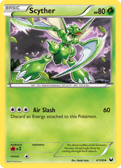 Scyther, Dark Explorers #4, Pokémon TCG card