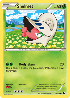 Shelmet, Dark Explorers #10, Pokémon TCG card