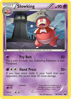 Slowking, Dark Explorers #49, Pokémon TCG card