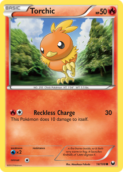 Torchic, Dark Explorers #14, Pokémon TCG card