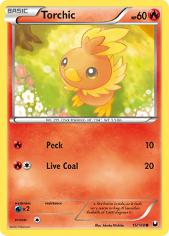 Torchic, Dark Explorers #15, Pokémon TCG card