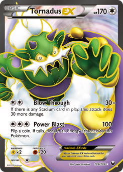 Tornadus-EX, Dark Explorers #108, Pokémon TCG card