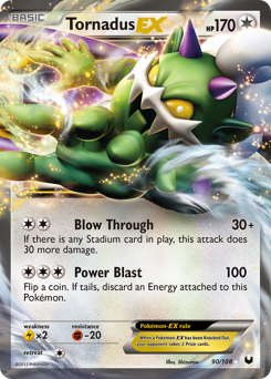 Tornadus-EX, Dark Explorers #90, Pokémon TCG card