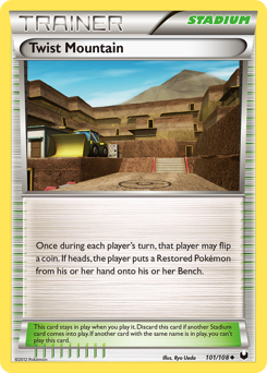 Twist Mountain, Dark Explorers #101, Pokémon TCG card