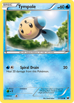 Tympole, Dark Explorers #31, Pokémon TCG card