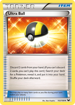 Ultra Ball, Dark Explorers #102, Pokémon TCG card