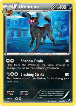 Umbreon, Dark Explorers #60, Pokémon TCG card