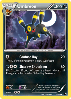 Umbreon, Dark Explorers #61, Pokémon TCG card