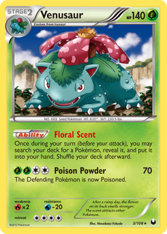 Venusaur, Dark Explorers #3, Pokémon TCG card
