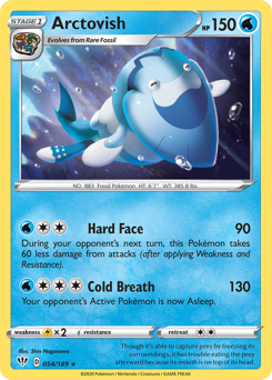 Arctovish, Darkness Ablaze #54, Pokémon TCG card