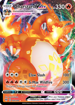 Charizard VMAX, Darkness Ablaze #20, Pokémon TCG card
