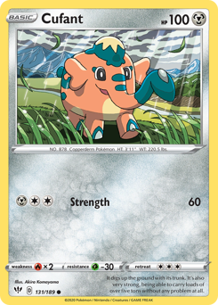 Cufant, Darkness Ablaze #131, Pokémon TCG card
