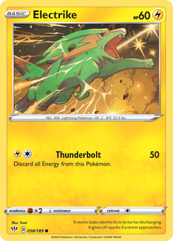 Electrike, Darkness Ablaze #58, Pokémon TCG card