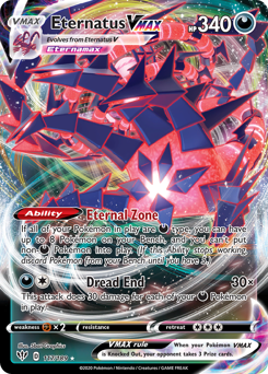 Eternatus VMAX, Darkness Ablaze #117, Pokémon TCG card
