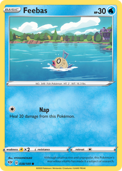 Feebas, Darkness Ablaze #38, Pokémon TCG card