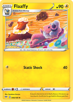 Flaaffy, Darkness Ablaze #56, Pokémon TCG card