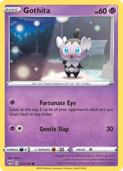 Gothita, Darkness Ablaze #73, Pokémon TCG card