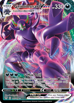 Grimmsnarl VMAX, Darkness Ablaze #115, Pokémon TCG card