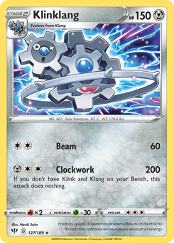 Klinklang, Darkness Ablaze #127, Pokémon TCG card