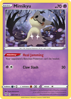 Mimikyu, Darkness Ablaze #81, Pokémon TCG card