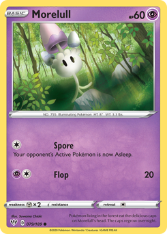 Morelull, Darkness Ablaze #79, Pokémon TCG card