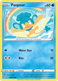 Panpour, Darkness Ablaze #41, Pokémon TCG card